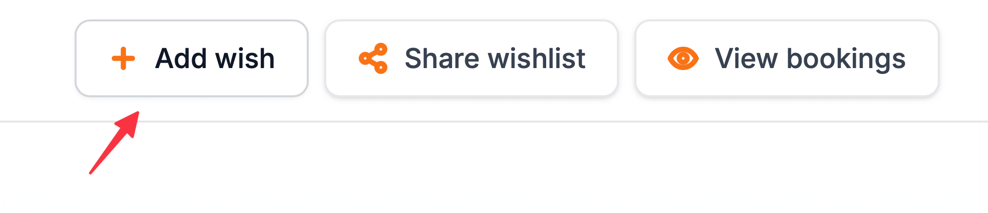 Adding a new wish to your wishlist